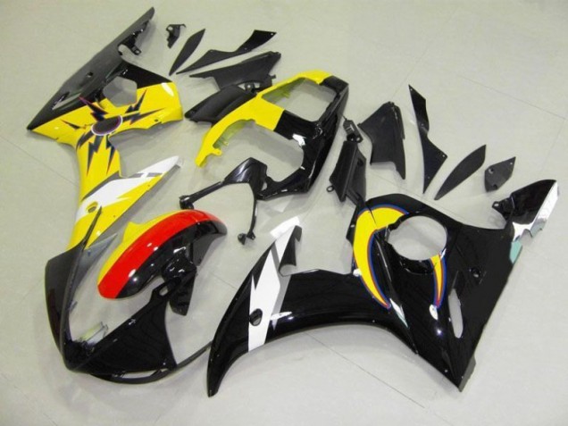 Carenado Moto R6 2003-2005 - Moon Negro Amarillo Carenado Moto R6 2003-2005 - Moon Negro Amarillo
