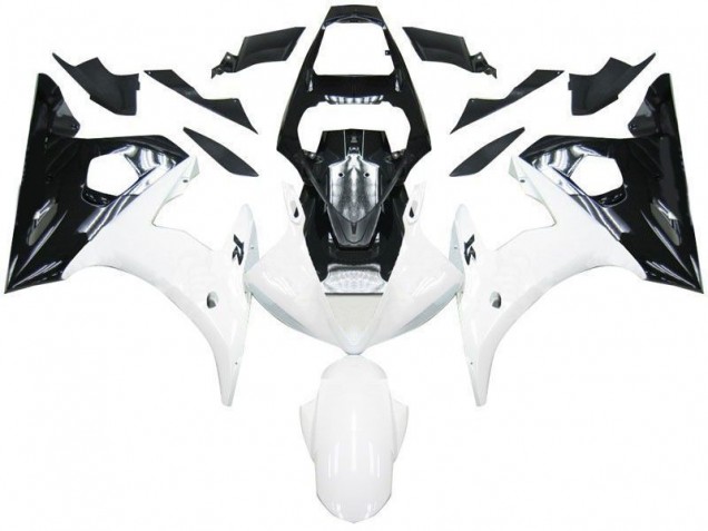Carenado Moto R6 2003-2005 - Negro Blanco Carenado Moto R6 2003-2005 - Negro Blanco