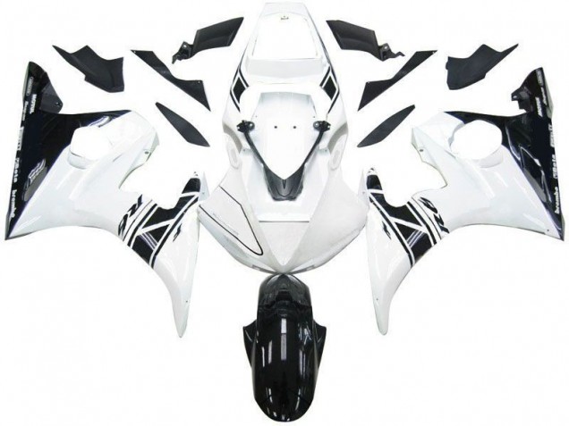 Carenado Moto R6 2003-2005 - Negro Blanco Tribal Carenado Moto R6 2003-2005 - Negro Blanco Tribal