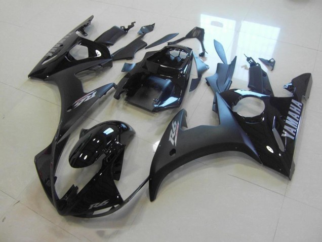 Carenado Moto R6 2003-2005 - Negro Mate Brillante Negro Carenado Moto R6 2003-2005 - Negro Mate Brillante Negro
