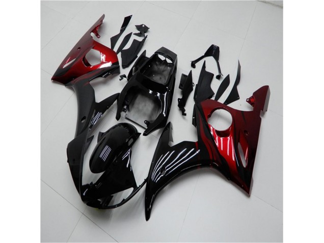 Carenado Moto R6 2003-2005 - Negro Rojo Carenado Moto R6 2003-2005 - Negro Rojo