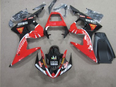 Carenado Moto R6 2003-2005 - Rojo Negro Santander