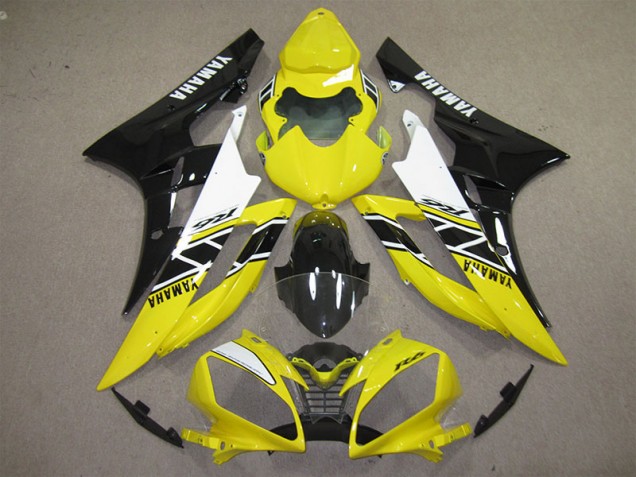 Carenado Moto R6 2006-2007 - Amarillo Negro Calcomanía Carenado Moto R6 2006-2007 - Amarillo Negro Calcomanía