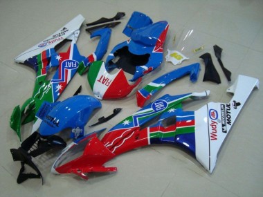 Carenado Moto R6 2006-2007 - Azul Rojo Blanco Verde