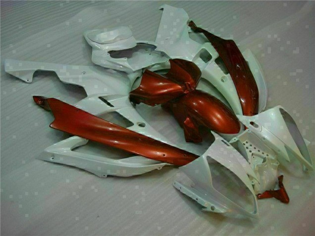 Carenado Moto R6 2006-2007 - Blanco Marrón Carenado Moto R6 2006-2007 - Blanco Marrón