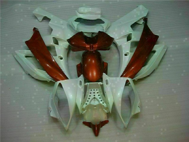 Carenado Moto R6 2006-2007 - Blanco Marrón Carenado Moto R6 2006-2007 - Blanco Marrón