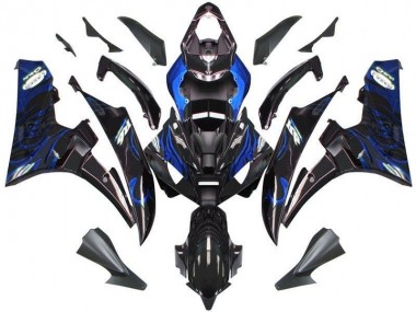 Carenado Moto R6 2006-2007 - Llama azul negra