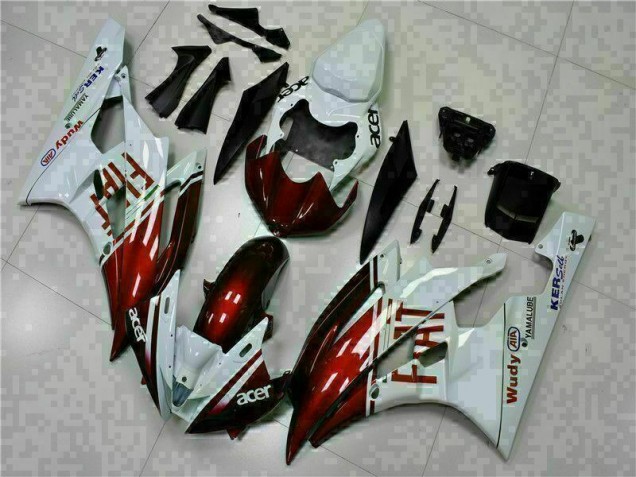 Carenado Moto R6 2006-2007 - Marrón Blanco