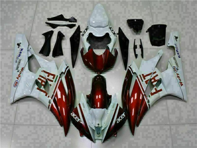 Carenado Moto R6 2006-2007 - Marrón Blanco