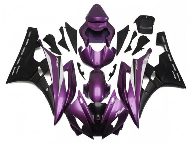 Carenado Moto R6 2006-2007 - Púrpura Negro Carenado Moto R6 2006-2007 - Púrpura Negro