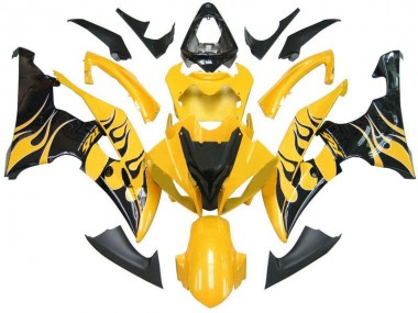 Carenado Moto R6 2008-2016 - Amarillo Negro Llama R6