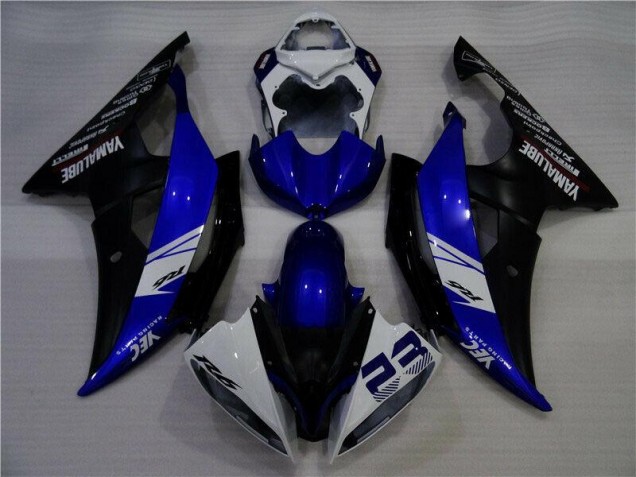 Carenado Moto R6 2008-2016 - Azul Blanco Negro YEC 23
