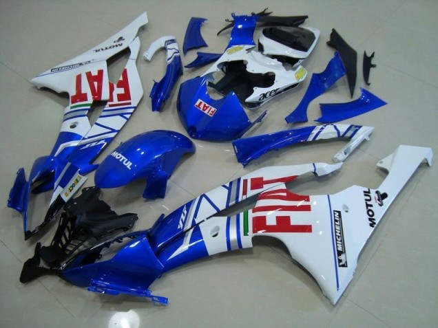 Carenado Moto R6 2008-2016 - Azul Blanco Rojo Fiat