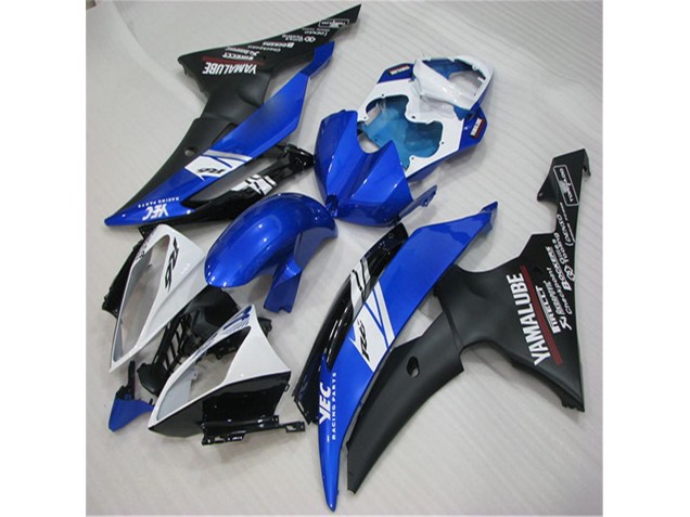Carenado Moto R6 2008-2016 - Blanco Azul Negro