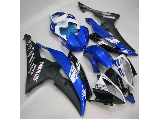 Carenado Moto R6 2008-2016 - Blanco Azul Negro