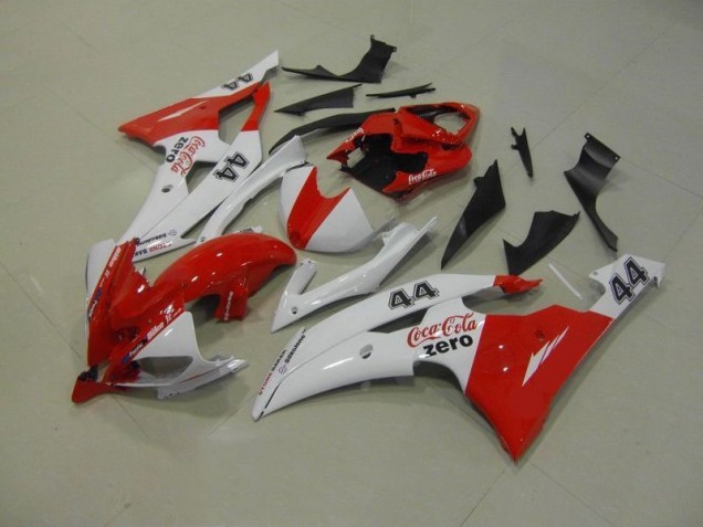 Carenado Moto R6 2008-2016 - Blanco Rojo Coca Cola Zero 44