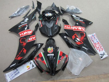 Carenado Moto R6 2008-2016 - Negro Blanco Motul