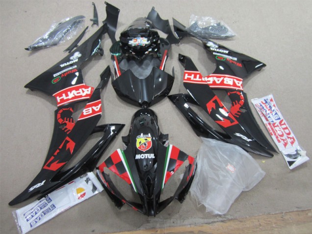 Carenado Moto R6 2008-2016 - Negro Blanco Motul
