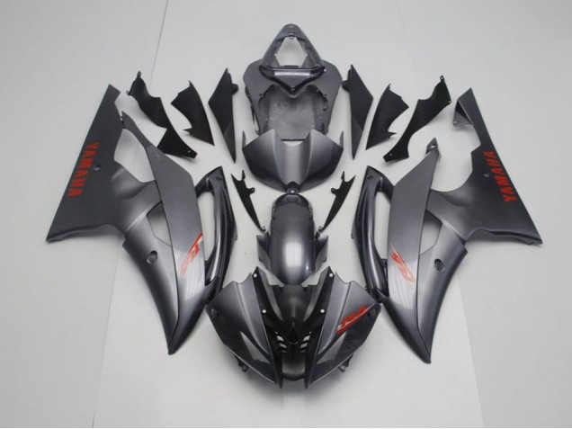 Carenado Moto R6 2008-2016 - Negro Mate Gris Carenado Moto R6 2008-2016 - Negro Mate Gris