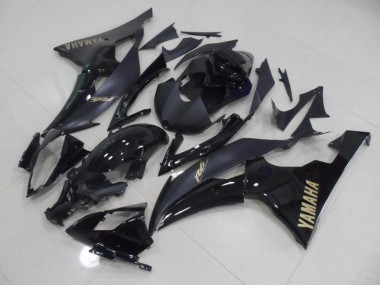 Carenado Moto R6 2008-2016 - Negro con Oro Pegatinas