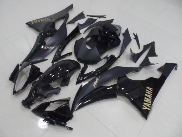 Carenado Moto R6 2008-2016 - Negro con Oro Pegatinas