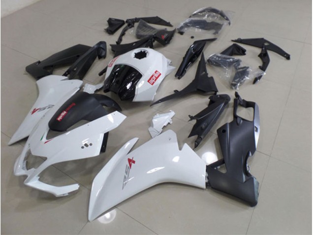 Carenado Moto RS4 50 125 2011-2018 - Blanco Negro Carenado Moto RS4 50 125 2011-2018 - Blanco Negro