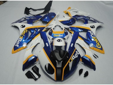 Carenado Moto S1000RR 2009-2014 - Negro Azul Blanco GoldBet