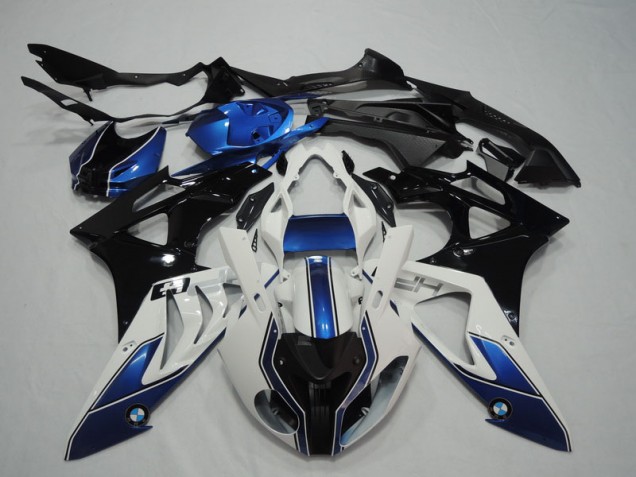 Carenado Moto S1000RR 2009-2014 - Negro Blanco Azul Carenado Moto S1000RR 2009-2014 - Negro Blanco Azul