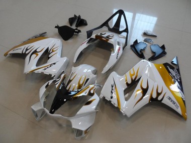 Carenado Moto VFR 800 2002-2013 - Blanco Oro Negro Llama