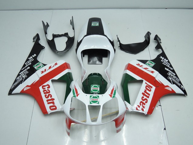 Carenado Moto VTR 1000 2000-2006 - Blanco Negro Rojo Castro Carenado Moto VTR 1000 2000-2006 - Blanco Negro Rojo Castro