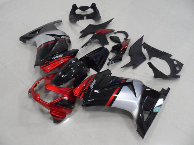 Carenado Moto ZX 250R 2008-2012 - Caramelo Rojo Negro Plata