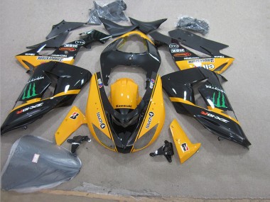 Carenado Moto ZX10R 2006-2007 - Negro Amarillo Touch4 Monster