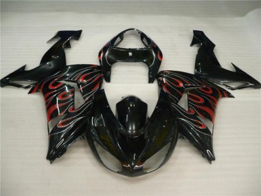 Carenado Moto ZX10R 2006-2007 - Negro Gris Rojo