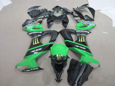 Carenado Moto ZX10R 2008-2010 - Negro Verde Monster