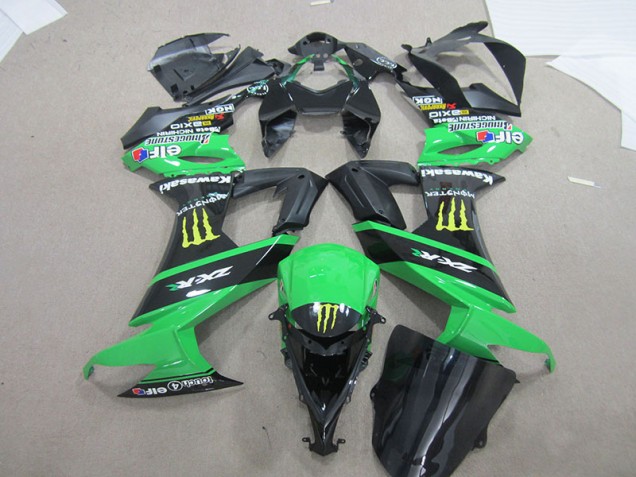 Carenado Moto ZX10R 2008-2010 - Negro Verde Monster Carenado Moto ZX10R 2008-2010 - Negro Verde Monster