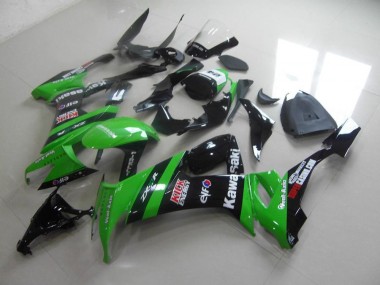 Carenado Moto ZX10R 2008-2010 - Verde Negro Kick