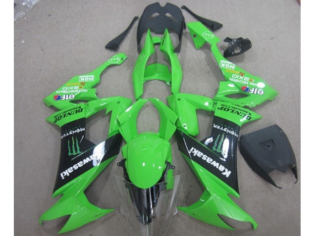 Carenado Moto ZX10R 2008-2010 - Verde Negro Monster Carenado Moto ZX10R 2008-2010 - Verde Negro Monster