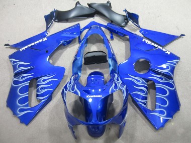Carenado Moto ZX12R 2002-2006 - Azul Blanco Llama