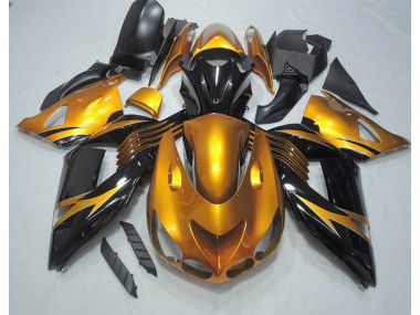 Carenado Moto ZX14R ZZR 1400 2006-2011 - Oro Negro