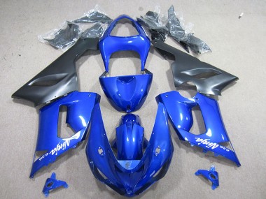 Carenado Moto ZX6R 2005-2006 - Azul Blanco Ninja 636