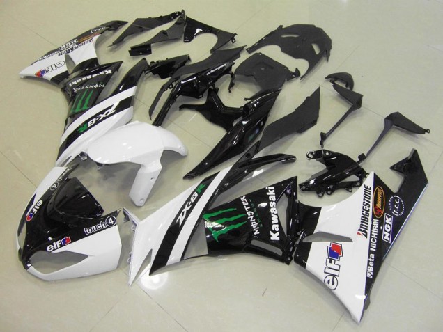 Carenado Moto ZX6R 2009-2012 - Blanco Monster
