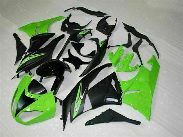 Carenado Moto ZX6R 2009-2012 - Negro Verde 636 Carenado Moto ZX6R 2009-2012 - Negro Verde 636