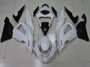 Carenado Moto ZX6R 2013-2018 - Blanco Negro 636