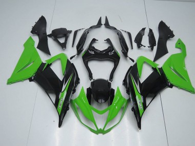 Carenado Moto ZX6R 2013-2018 - Negro Verde 636