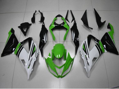 Carenado Moto ZX6R 2013-2018 - Negro Verde Blanco