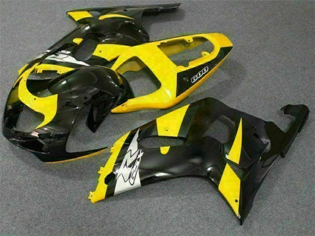 Carenado & Plástico Moto GSXR 600 / 750 K1 K2 K3 2001-2003 - Amarillo Negro Carenado & Plástico Moto GSXR 600 / 750 K1 K2 K3 2001-2003 - Amarillo Negro