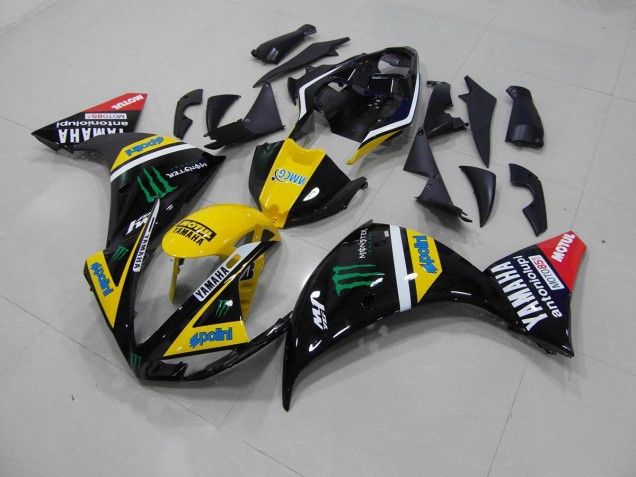 Carenado & Plástico Moto R1 2012-2014 - Amarillo Negro Monster Carenado & Plástico Moto R1 2012-2014 - Amarillo Negro Monster