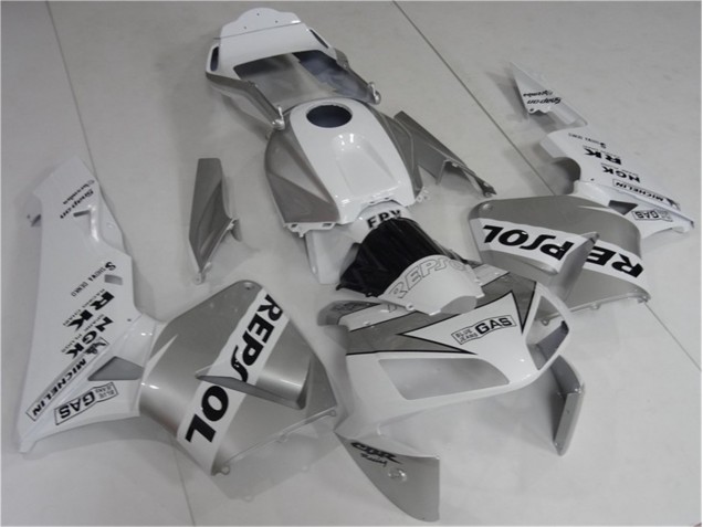 Carenados Moto CBR 600 RR 2003-2004 - Plata Blanco Negro Repsol Carenados Moto CBR 600 RR 2003-2004 - Plata Blanco Negro Repsol