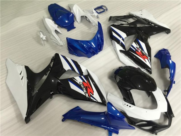 Carenados Moto GSXR 1000 K9 2009-2016 - Blanco Azul Negro Carenados Moto GSXR 1000 K9 2009-2016 - Blanco Azul Negro