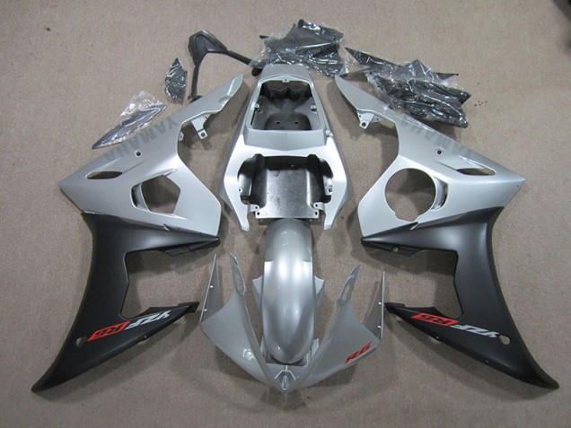 Carenados Moto R6 2003-2005 - Plata Negro Carenados Moto R6 2003-2005 - Plata Negro